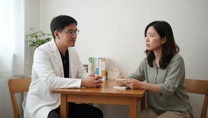 現代人因焦慮失眠導致深夜難以入睡的情境描述 吳紹琥醫師解析焦慮失眠與大腦神經的心理成因 透過專業TMS磁波治療緩解長期焦慮失眠困擾 練習深度呼吸法放鬆心情進而遠離焦慮失眠