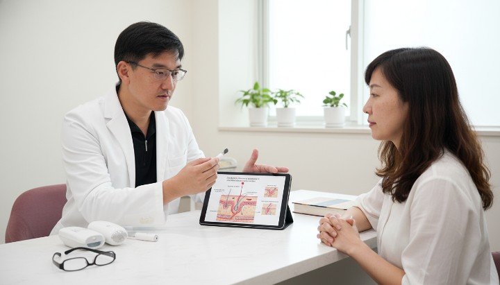 - 挑選合適的洗臉工具避免刺激發炎痘痘。 - 醫師說明洗臉工具震動原理對角質層影響。 - 正確操作洗臉工具並搭配細緻泡沫清潔。 - 洗臉工具刷頭需定期更換保持衛生防止細菌。